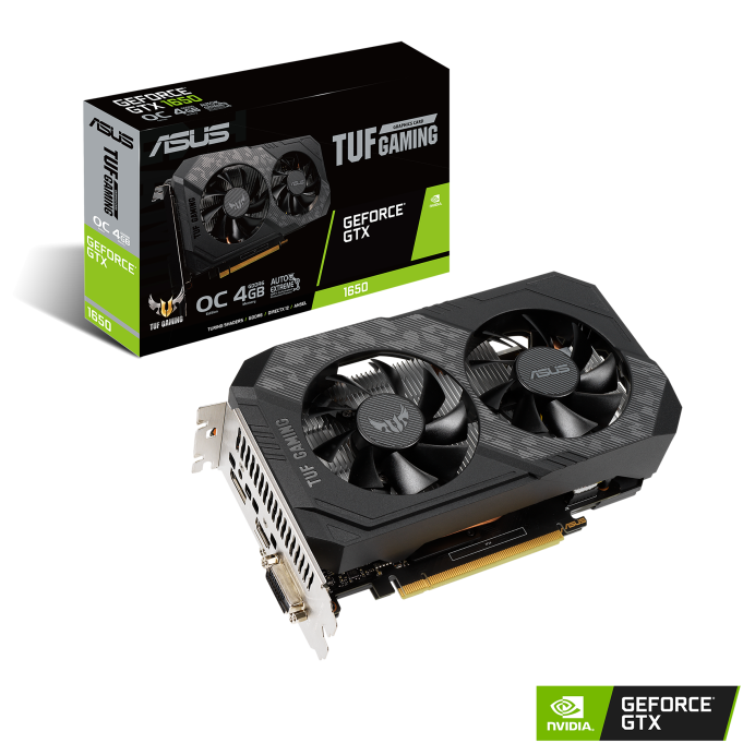 ASUS TUF Gaming GeForce® GTX 1650 OC Edition 4GB GDDR6